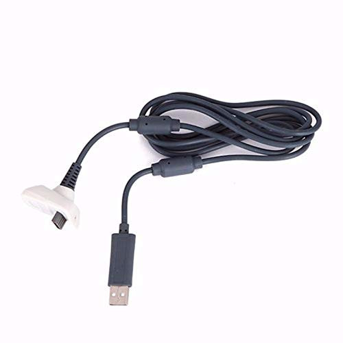 Faironly USB Charging Cable for Xbox 360 Wireless Game Controller Charger Cable Cord White