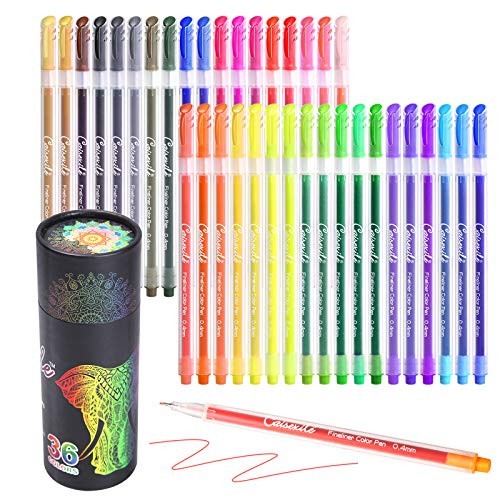 Fineliner Pens,Journal Planner Pens Colored Pens Fine Point Markers Fine Tip Drawing Pens Porous Fineliner Pen for Bullet Journaling Writing Note Taking Calendar Coloring Art Office School Supplies Note Taking Calendar Agenda Art Projects Supplies Sc