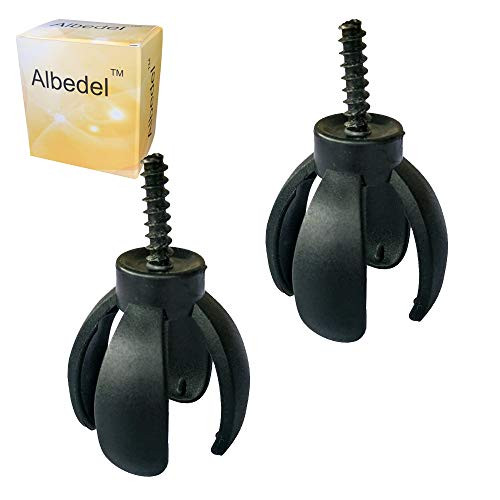 Albedel 2 x 4-Prong Golf Ball Retriever Grabber Pick Up Back Saver Claw Put On Putter Grip
