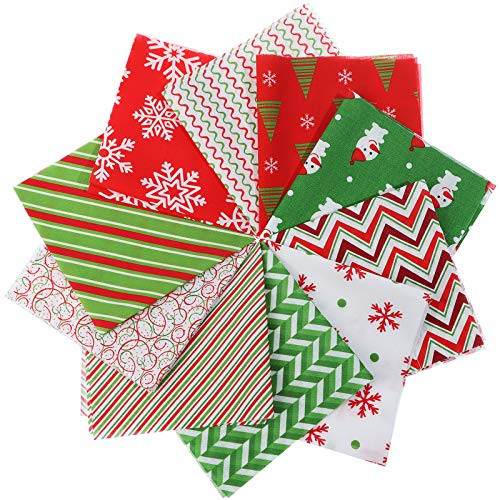 20 x 20 cm Cotton Fabrics Christmas Cotton Fabric Multi-color Fabric Bundles Sewing Square Fabric Patchwork 10 Kinds Patterns Snowflakes Cotton Fabrics for Home DIY Craft Party Supplies,40 Pieces 20 x 20 cm Cotton Fabrics Christmas Cotton Fabric Multi-color Fabric Bundles Sewing Square Fabric Patchwork 10 Kinds Patterns Snowflakes Cotton Fabrics for Home DIY Craft Party Supplies,40 Pieces