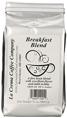 La Crema Coffee Breakfast Blend, 12-Ounce Packages (Pack of 2)