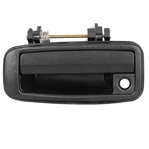 AUTEX 1pc Black Exterior Door Handle -Front Left Driver Side- Compatible with Geo Prizm 1989 1990 1991 1992