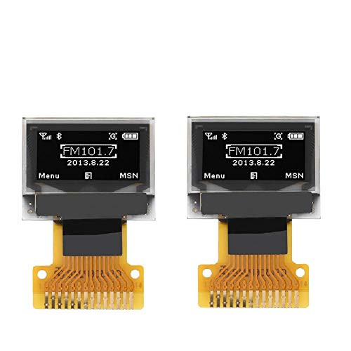 DollaTek 2Pcs 0.49 inch OLED Display Module SSD1306 Resolution 64x32 I2C IIC Interface