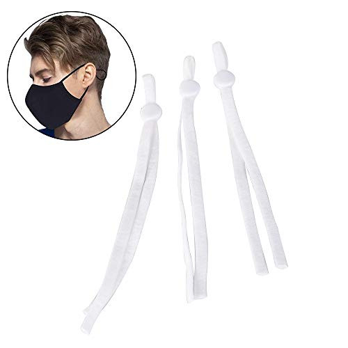 50pcs Sewing Elastic Band Cord for Mask with Adjustable Buckle Stretchy Earloop Lanyard Earmuff Rope Making Supplies Adjustable Elastic Buckle Stretch String for DIY -White- 50pcs Sewing Elastic Band Cord for Mask with Adjustable Buckle Stretchy Earloop Lanyard Earmuff Rope Making Supplies Adjustable Elastic Buckle Stretch String for DIY -White-
