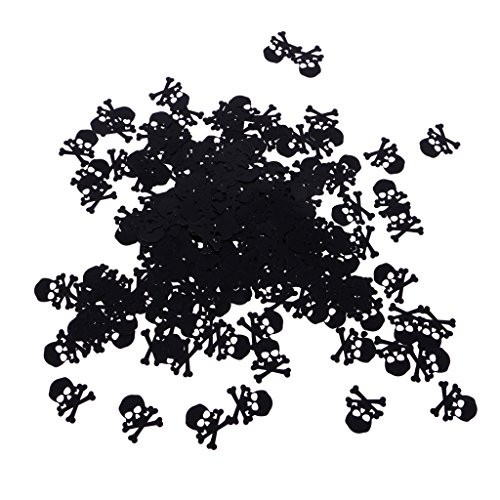 joyMerit Bag of 15g Pirate Table Confetti Sprine Skull Crossbones Party Table Decor