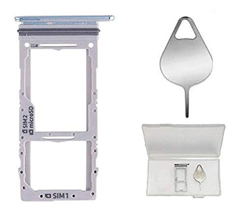 Galaxy S20/S20 plus Dual SIM Card Tray plusMicro SD Card Tray Holder Slot Replacement Parts for Samsung Galaxy S20 S20 plus Plus  plusEject Pin -Blue-