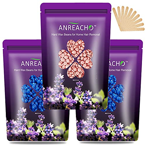 Wax Beads for Hair Removal, Wax Beads for Brazilian Waxing 10oz, Hard Wax Beads for Sensitive Skin Facial, Eyebrow, Bikini, Waxing Beads for Brazilian Waxing, At Home Hard Wax Beans for Women Men