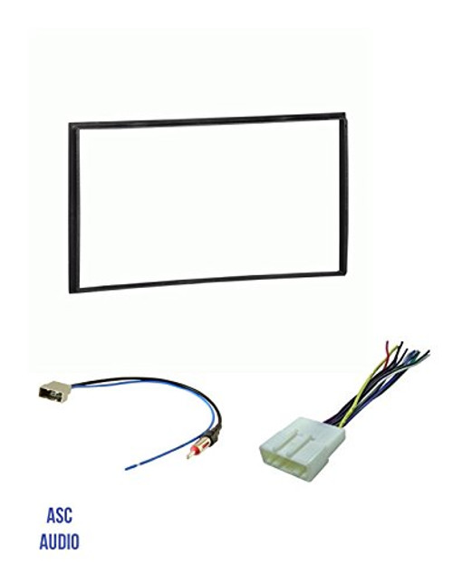 ASC Car Stereo Install Dash Kit, Wire Harness, and Antenna Adapter for installing a Double Din Aftermarket Radio for select Nissan- Vehicle guide listed below ASC Car Stereo Install Dash Kit, Wire Harness, and Antenna Adapter for installing a Double Din Aftermarket Radio for select Nissan- Vehicle guide listed below