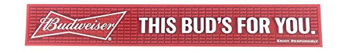 Budweiser "This Bud's For You" Professional Bar Mat Spill Mat Rail Drip Mat