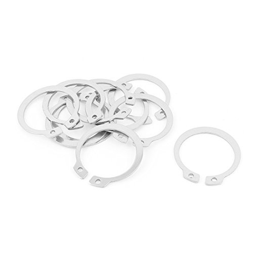 uxcell External Circlip Retaining Shaft Snap Clip Rings 30mm 10pcs
