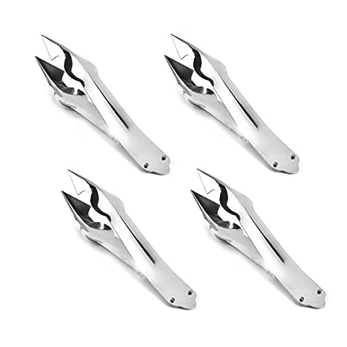 4Pcs Stainless Steel Pineapple Eye Clip Metal Pineapple Seed Remover Peeler Tool Kitchen Pineapple Cutter for Home Fruit Store Supermarket
