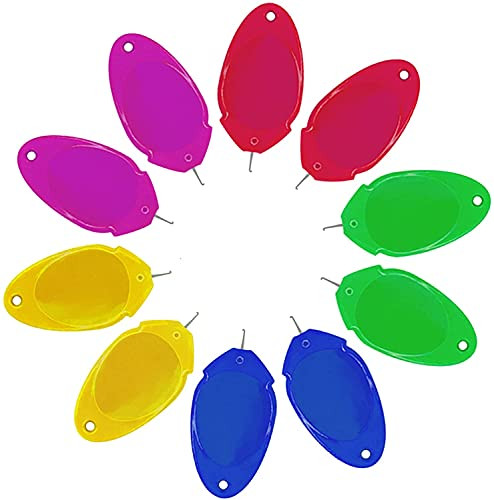 Needle Threader for Hand Sewing Plastic Wire Loop DIY Simple Needle Threader Hand Machine Sewing Tool for Sewing Crafting ?10PCS Random Color?