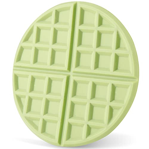Silicone Trivet Mat, ROCKURWOK Silicone Trivets for Hot Pots and Pans, Heat Resistant Pot Holder for Table  and  Countertop, Waffle, Green