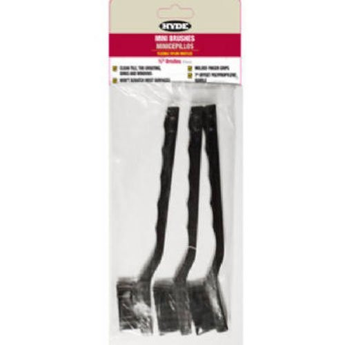 HYDE TOOLS 46640 Nylon Mini Brush -3 Pack-
