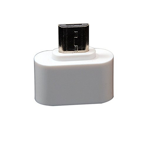 Polytree White Micro USB Male to USB 2.0 Female Adapter OTG Converter for Android Tablet