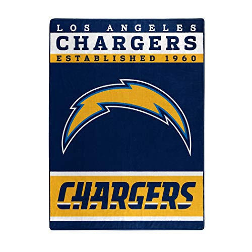 The Northwest Company Officially Licensed NFL Los Angeles Chargers Plush Raschel Blanket, 60" x 80", Blue The Northwest Company Officially Licensed NFL Los Angeles Chargers Plush Raschel Blanket, 60" x 80", Blue