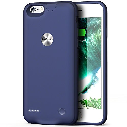 iPhone 6 6s Battery Case,Smiphee 2500mAh Portable Charging Case iPhone 6 6s(4.7 inch) Extended Charger Case ( Blue )