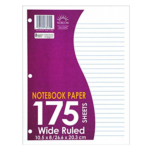 Norcom 175ct Wide Ruled Filler Paper