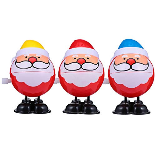 NUOBESTY 3pcs Christmas Wind Up Toys Santa Clockwork Toys Christmas Goody Bag Fillers Wind Up Walking Toys for Kids Christmas Party Favors Random Color NUOBESTY 3pcs Christmas Wind Up Toys Santa Clockwork Toys Christmas Goody Bag Fillers Wind Up Walking Toys for Kids Christmas Party Favors Random Color