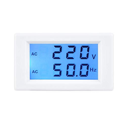 Yencoly AC Voltmeter, Two-Wire LCD Screen Voltage Volt Meter Digital AC Voltmeter Display Tester Electric Testing Equipment AC Voltmeter-AC80-300V1-