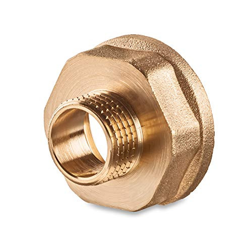 Adapter Nipple 1/2" male x 1 female Brass Adapter 0.5 inch x 1 Female Pack of 1