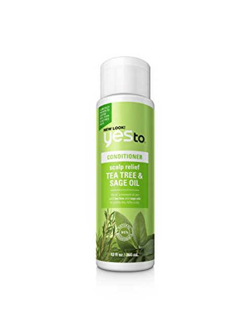 Yes To Naturals Tea Tree and Sage Oil Scalp Relief Conditioner for Dry and Itchy Scalp, white, Carrots, 12 Fl Oz Yes To Naturals Tea Tree and Sage Oil Scalp Relief Conditioner for Dry and Itchy Scalp, white, Carrots, 12 Fl Oz
