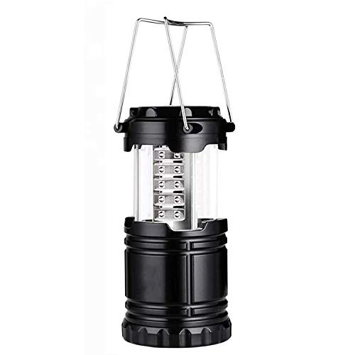 VJK LED Camping Lantern, Outdoor Portable Lanterns, Original Collapsible Camping Lights/Lamp, Super Bright Lightweight Survival Kit for Hurricane, Emergency, Storm, Outages, Hiking, with 30 LEDs