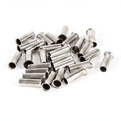 Davitu Electrical Equipments Supplies - 100PCS 14AWG Bootlace cooper Ferrules kit set Wire Copper Crimp Connector Insulated Cord Pin End Terminal EN2508