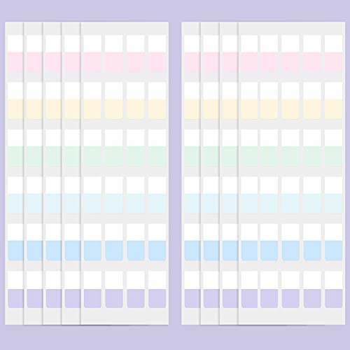 Sticky Index Tabs Adhesive Flag Tabs Colored Page Markers Repositionable Writable File Tabs for Books Notes Documents Paper Filer Folders, Multi-Color -480 Pieces-