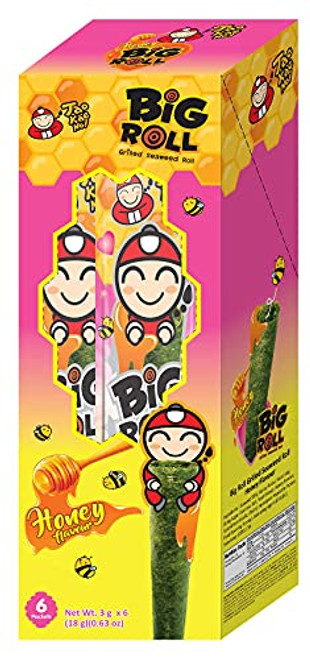 TaoKaeNoi Roasted Seaweed Snacks, Dried Seaweed Rolls, Spicy Tempura Seaweed Snack in Honey Flavor, Nori Seaweed -6 Pack- TaoKaeNoi Roasted Seaweed Snacks, Dried Seaweed Rolls, Spicy Tempura Seaweed Snack in Honey Flavor, Nori Seaweed -6 Pack-