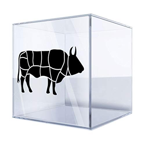 Decal Stickers Cow Meat Parts 4 X 2,1