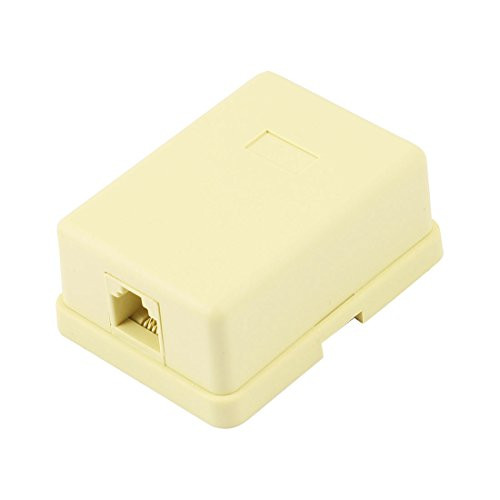 Uxcell RJ11 6P4C Female Modular Telephone Straight Coupler Adapter for Landline Telephone