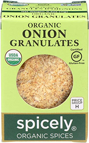 Spicely Organic Onion Granulates 0.40 Ounce ecoBox Certified Gluten Free
