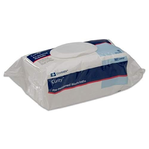 Covidien 5399SP Curity Pre-Moistened Washcloths, Soft Pack -Pack of 96-