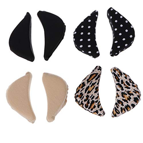 EXCEART 8PCS Toe Inserts Shoe Filler Toe Filler Pads Unisex Toe Plug Sponge Shoes Toe Inserts for Women Men Too Big Shoes