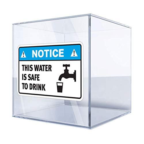 DT Stickers Decals Decal Notice This Water is Safe to Drink 6 X 3,8