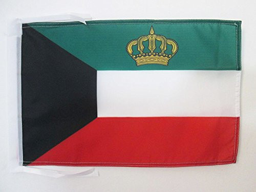 AZ FLAG Royal Standard of Jordan Flag 18'' x 12'' Cords - Jordanian Kingdom Small Flags 30 x 45cm - Banner 18x12 in