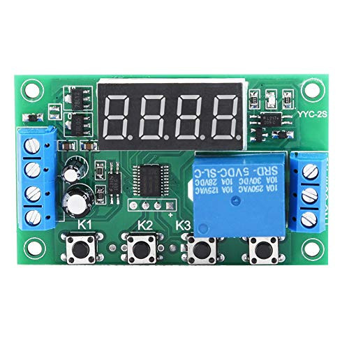 SANON Adjustable Timer Relay LED Display, Automation Timer Control Switch Module -5V-