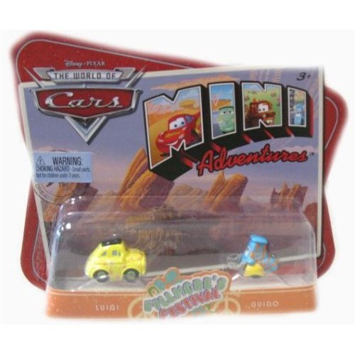 Disney Pixar Cars Mini Adventures Fillmore's Festival Luigi & Guido Car Set Disney Pixar Cars Mini Adventures Fillmore's Festival Luigi & Guido Car Set
