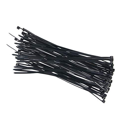 Fielect 6 Inch Zip ties White Plastic Cable Tie Nylon Cable Wire Ties Self-Locking Tie Wraps 500Pcs