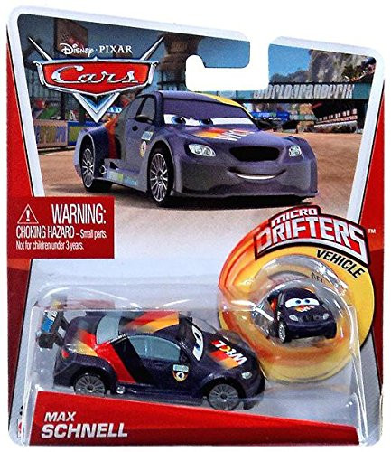 Disney/Pixar Cars Max Schnell Diecast and Micro Drifters, 2-Pack