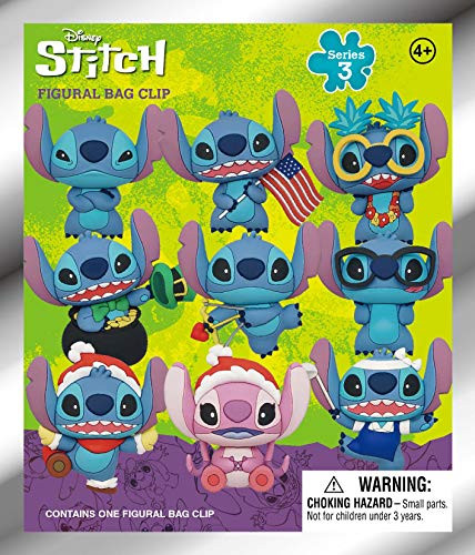 Disney Stitch 3D Foam Bag Clip  Series 3