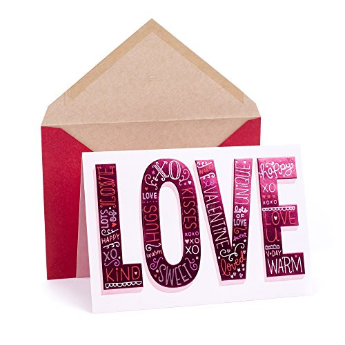 Hallmark Mahogany Valentine's Day Card -Love XOXO- Hallmark Mahogany Valentine's Day Card -Love XOXO-