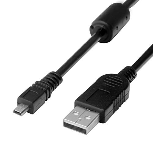 Replacement USB Camera Transfer Data Sync Charger Charging Cable Cord for Panasonic Lumix Camera DMC-G7 DMC-S5 DMC-ZS25 DMC-TZ35 ZS40 ZS50 TS30 SZ3 TZ8 TZ11 TZ15 TZ24 F2 FH25 FH4 FH5  and  More -Black-