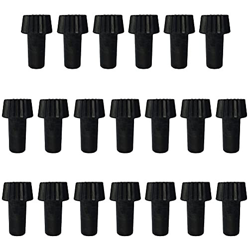 20 Pieces Plastic Lamp Switch Turn Knob Plastic Socket Extension Replacement Knobs On/Off Replacement Light Lamp Turn Switch Knobs On or Off Replacement Lamp Turn Switch Knobs, Black