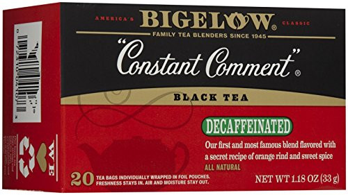 Bigelow Tea - Black Tea Constant Comment Decaffeinated - 20 Tea Bags Bigelow Tea - Black Tea Constant Comment Decaffeinated - 20 Tea Bags