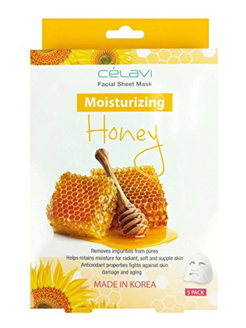 Celavi Essence Facial Mask Paper Sheet Korea Skin Care Moisturizing 5 Pack Box -Honey- Celavi Essence Facial Mask Paper Sheet Korea Skin Care Moisturizing 5 Pack Box -Honey-