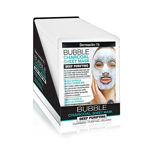 Dermactin-TS Bubble Charcoal Facial Sheet Mask -2-Pack-