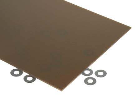 1/8" -3mm- Light Tinted Bronze 12"x12" Translucent Acrylic Plexiglass 0.118" Thick 2412 Sheet AZM