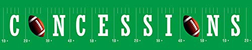 Large Football Concessions Banner - Football Happy Birthday Bunting Banner - Football theme party banner - Football Baby Shower - Sports Party Decorations